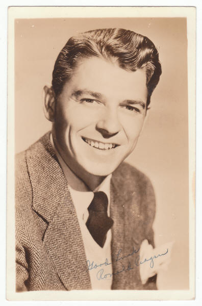 Ronald Reagan Ghost Signed Post Card