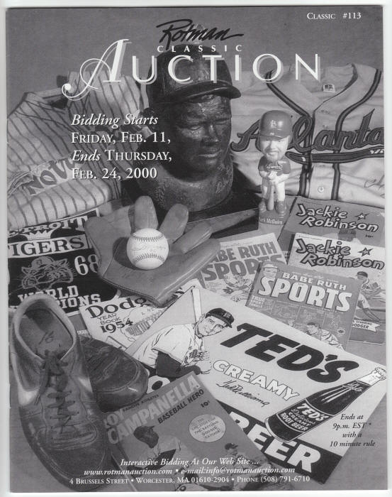 Rotman Auction Catalog #113