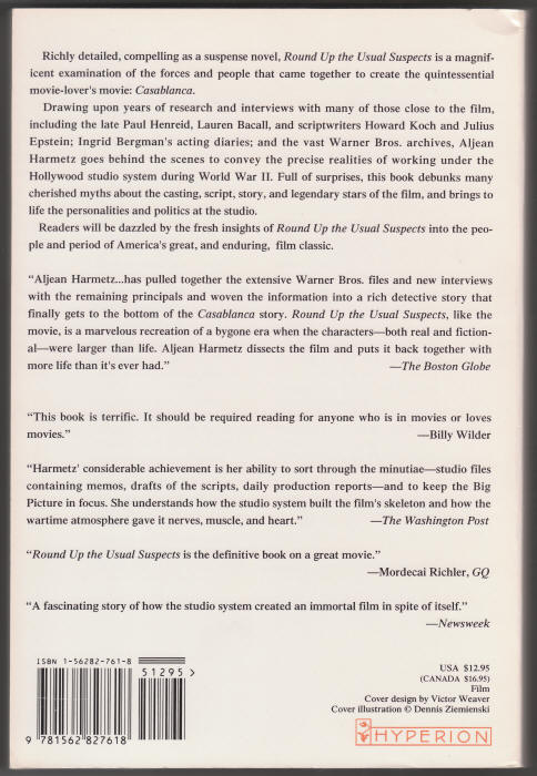 Round Up The Usual Suspects back cover