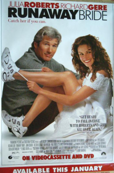 Runaway Bride Home Video Poster