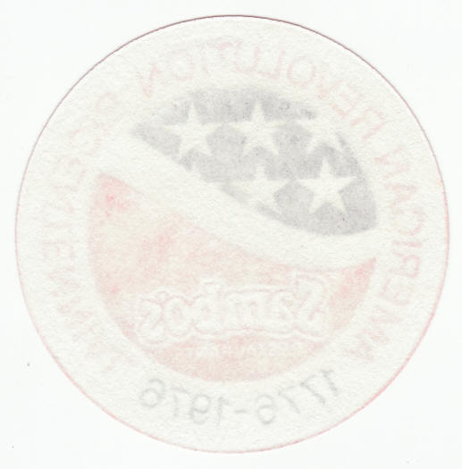 Sambo's Restaurant 1976 Bicentennial Coaster back