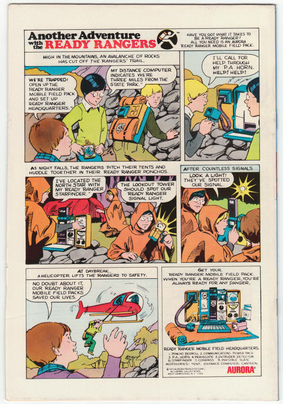 The Sandman #1 back cover