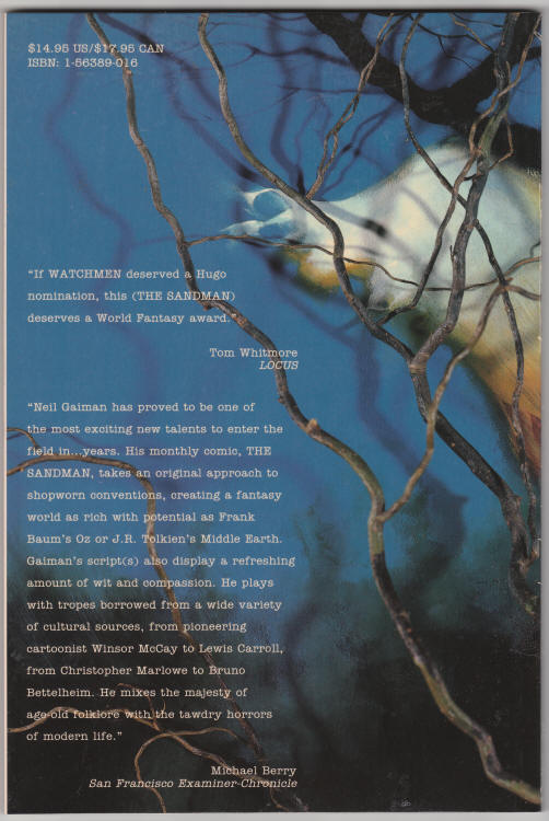 The Sandman Dream Country back cover