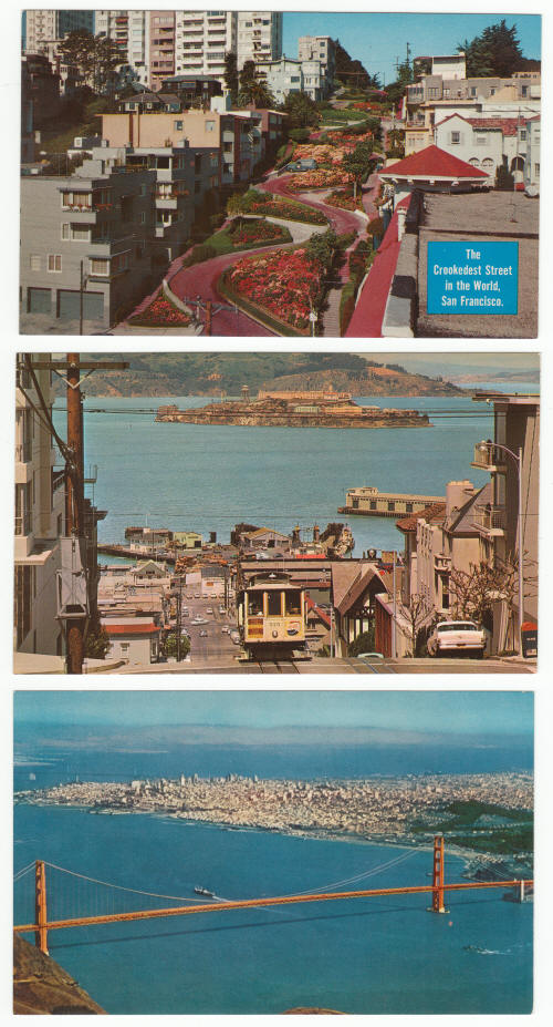 San Francisco 1960s Vintage Post Cards