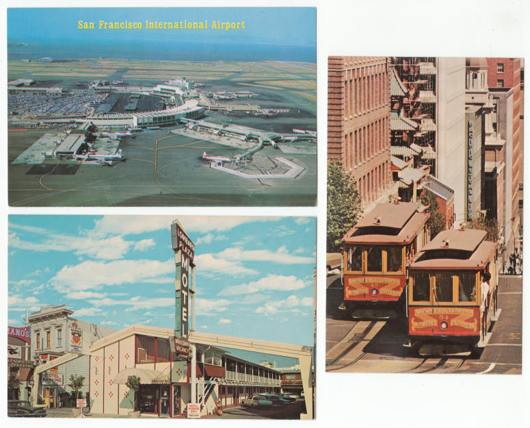 San Francisco 1960s Vintage Post Cards