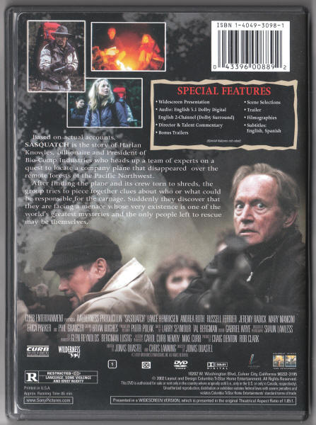 Sasquatch DVD