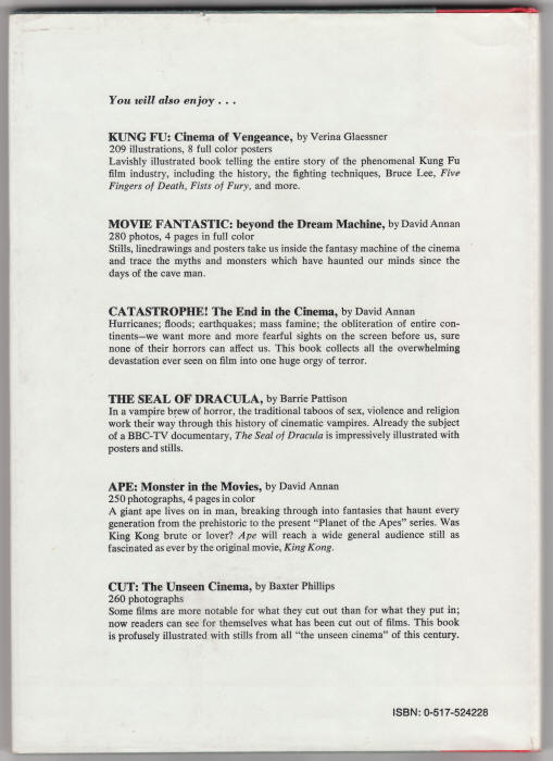 Savage Cinema back cover