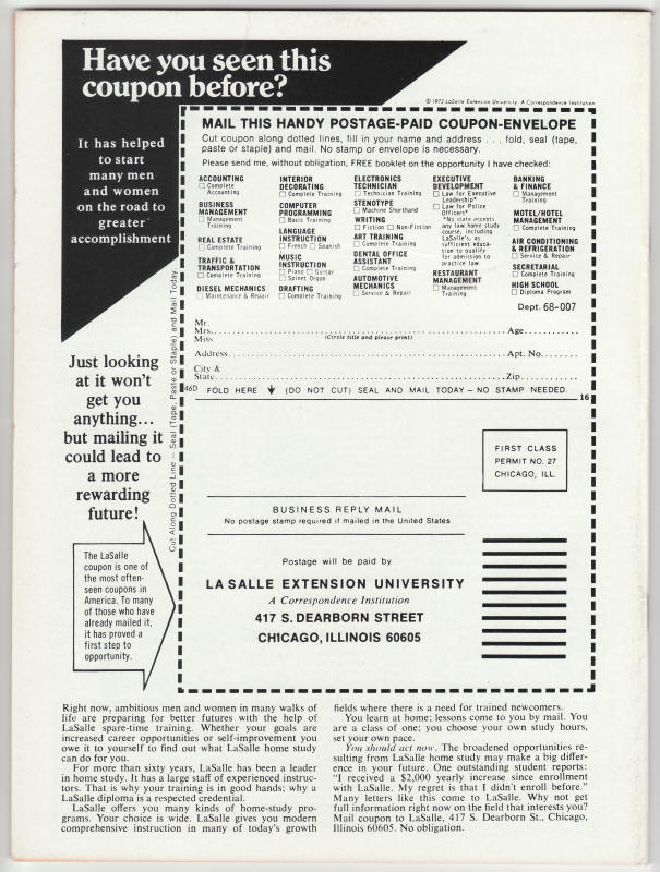 Savage Tales #11 back cover