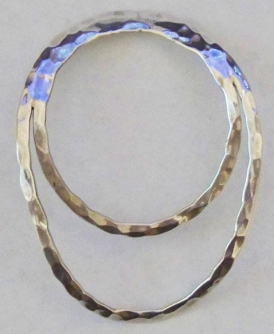 Sterling Silver Scarf Ring front