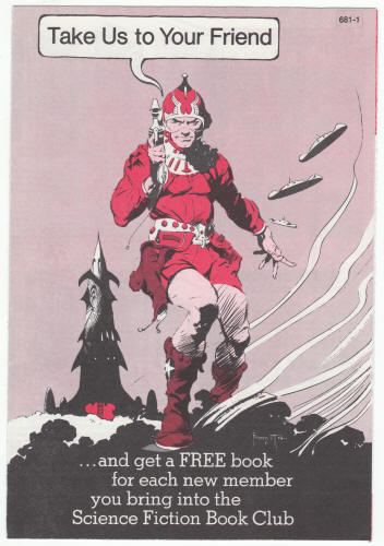 Science Fiction Book Club Flyer Frank Frazetta Artwork