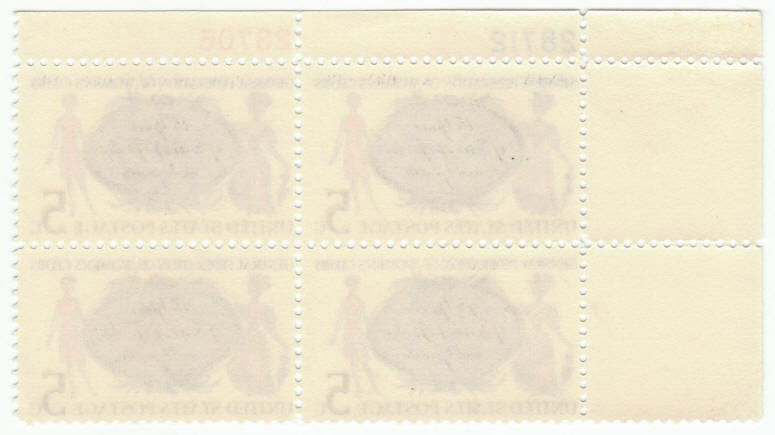 Scott #1316 General Federation of Womens Clubs Plate Block