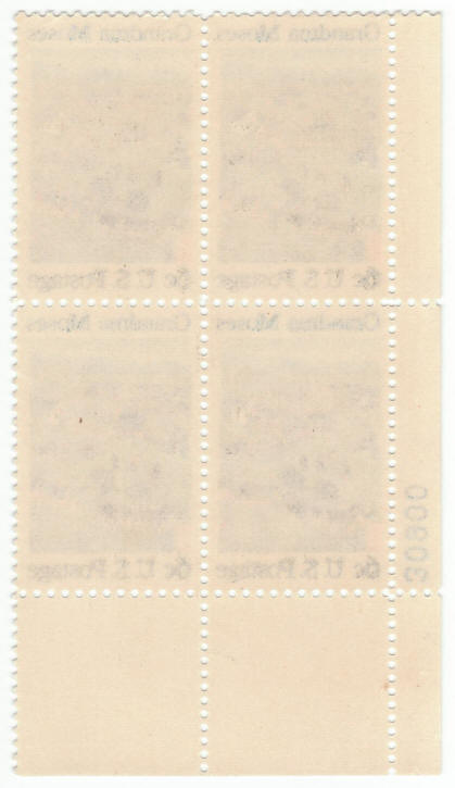 Scott #1370 Grandma Moses Plate Block