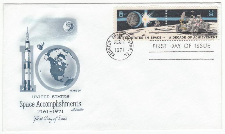 Scott #1434-1435 Decade of Achievement in Space First Day Cover