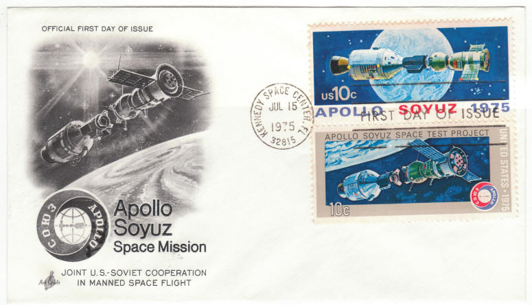 Scott #1569 1570 Apollo Soyuz Space Mission First Day Cover