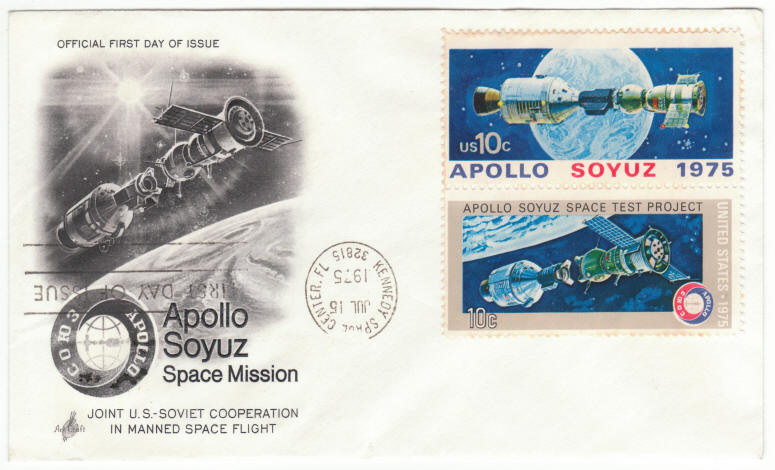 Scott #1569 1570 Apollo Soyuz Space Mission Error First Day Cover