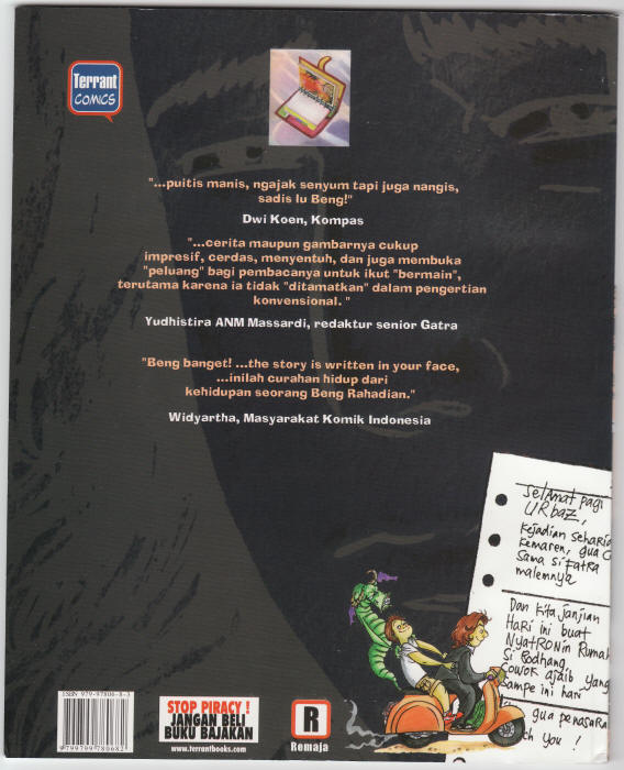 Selamat Pagi Urbaz Graphic Novel back cover