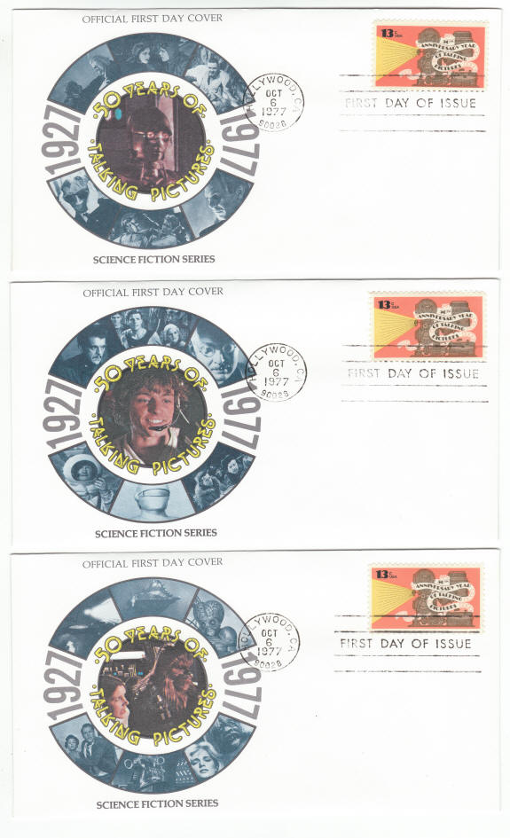 Science Fiction Film Series First Day Cover Set