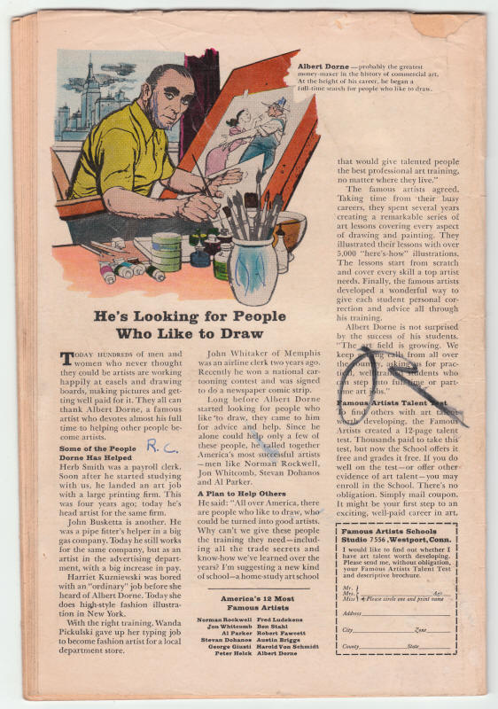 Sgt Fury and His Howling Commandos #18 back cover