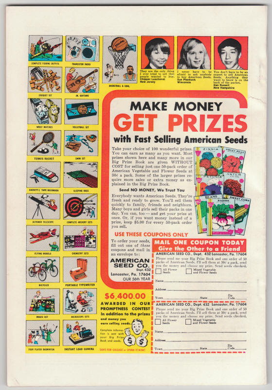 Shazam #12 back cover