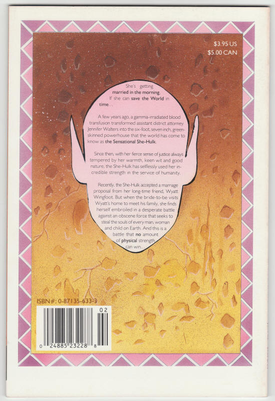 Sensational She-Hulk In Ceremony #2 back cover