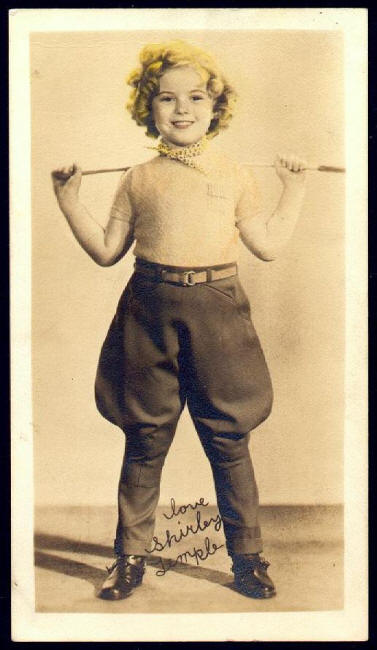 Shirley Temple 1940s Vintage Studio Card front