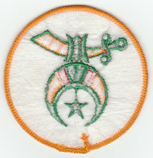 Shriners Emblem Patch back