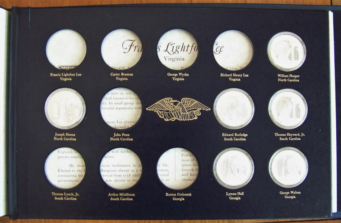 1972-76 Official Signers Medals Silver Proof Binder Page 4