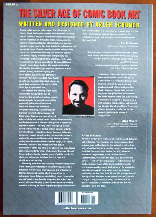 The Silver Age Of Comic Book Art back cover