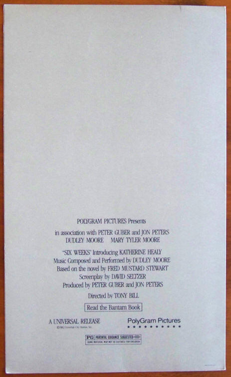 Six Weeks Promotional Card