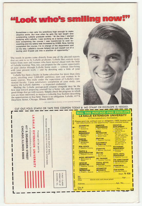 Skull The Slayer #2 back cover