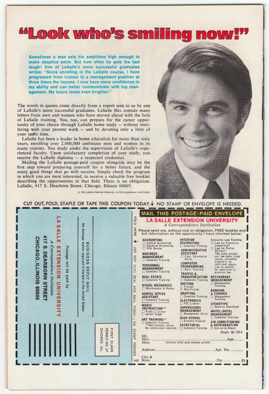 Skull The Slayer #8 back cover