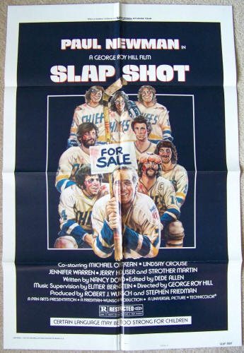 Slap Shot Style A One Sheet Movie Poster