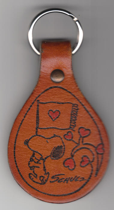 Snoopy Leather Keychain