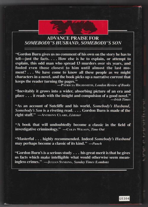 Somebodys Husband Somebodys Son back cover