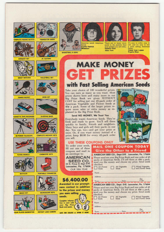 Son Of Satan #4 back cover