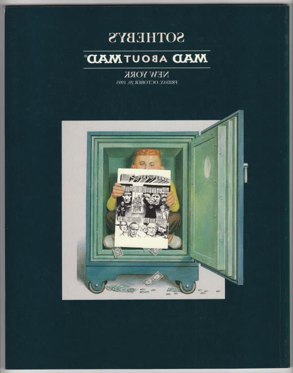 Sothebys Mad About Mad 1995 Auction Catalog back cover