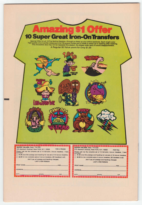 Space 1999 Comics #5 back cover