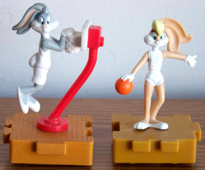 McDonalds Space Jam Happy Meal Toys Bugs Bunny Lola Bunny