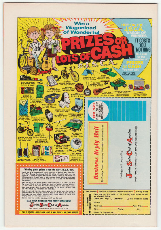 Special Marvel Edition #12 back cover