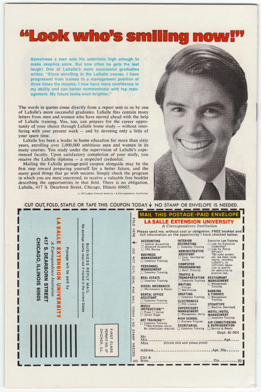 The Spectacular Spider-Man #1 back cover