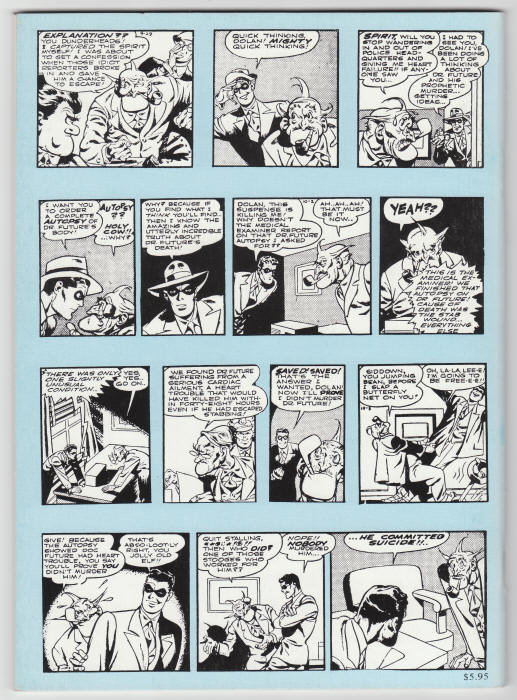 The Spirit Dailies Volume 2 back cover