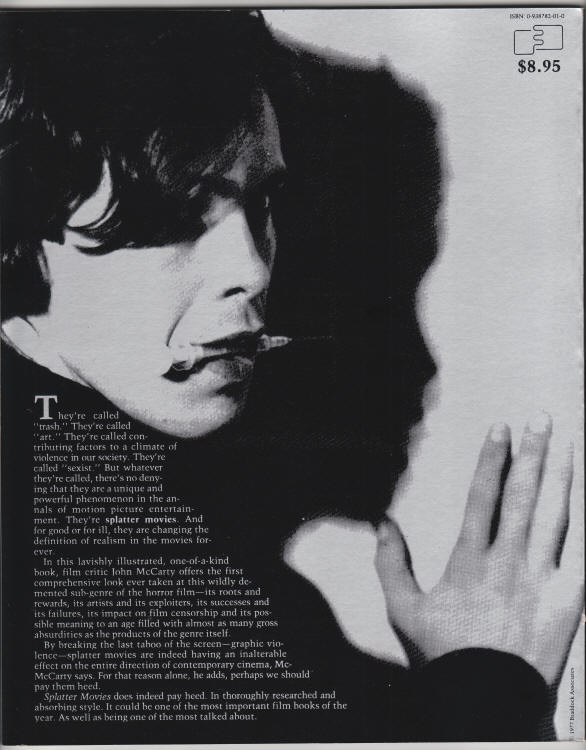 Splatter Movies back cover