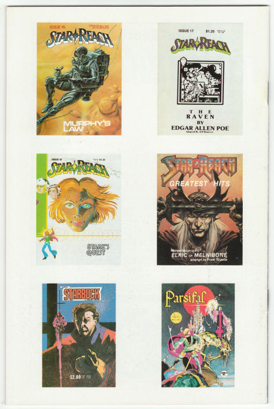 Star Reach Classics #6 back cover