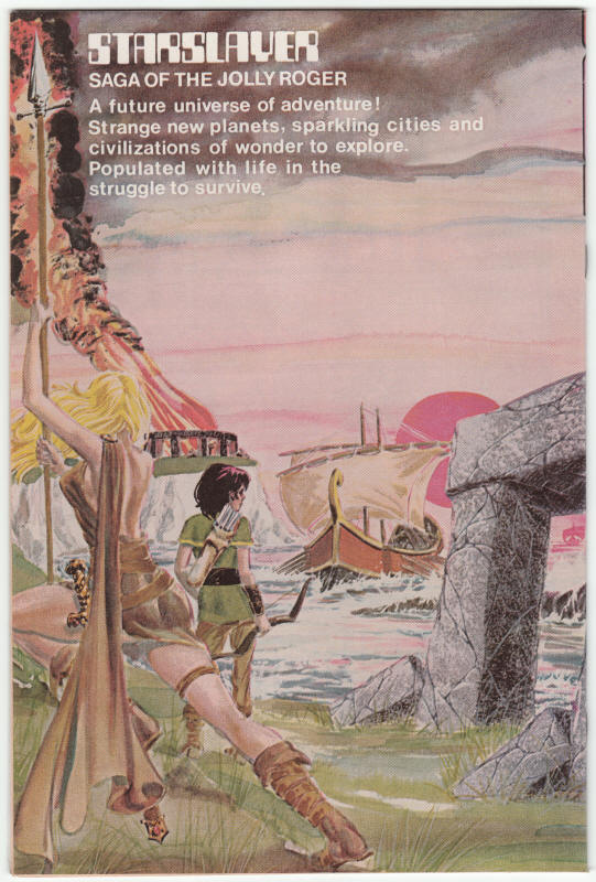 Starslayer #1 back cover