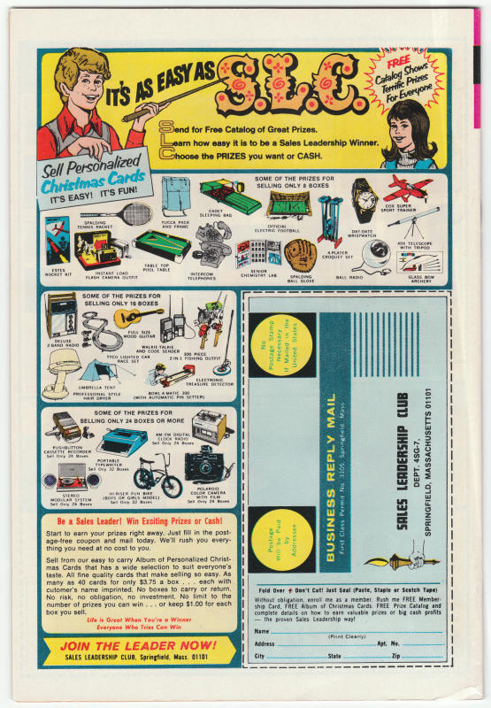 Star Trek Gold Key Comics #26 back cover