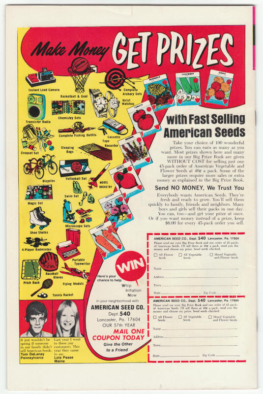 Star Trek Gold Key Comics #29 back cover