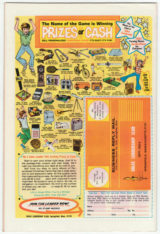 Star Trek Gold Key Comics #34 back cover