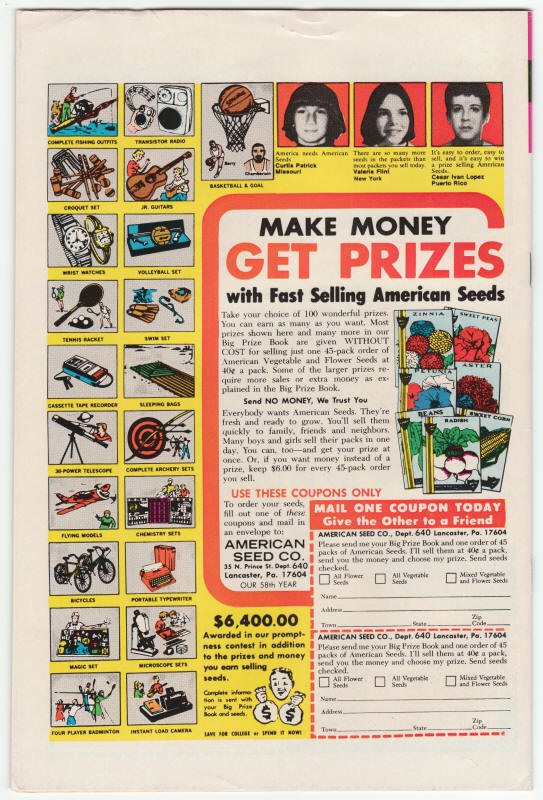 Star Trek Gold Key Comics #36 back cover