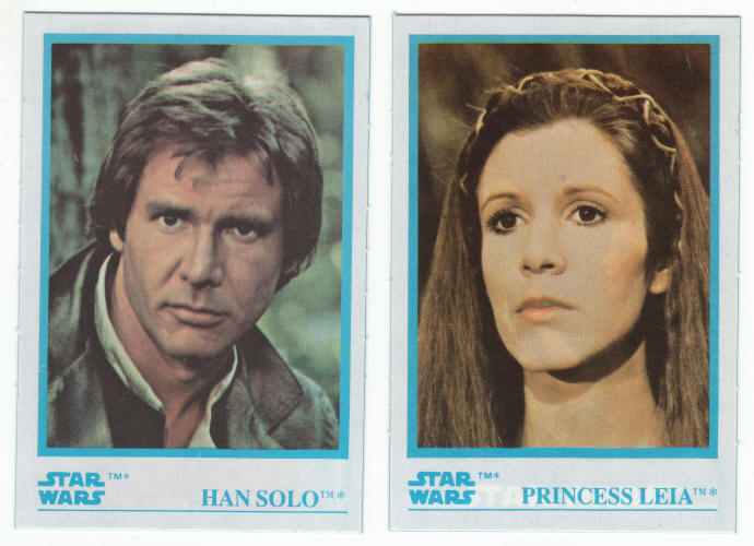 Star Wars Series Kelloggs 1984 Sticker Trading Cards