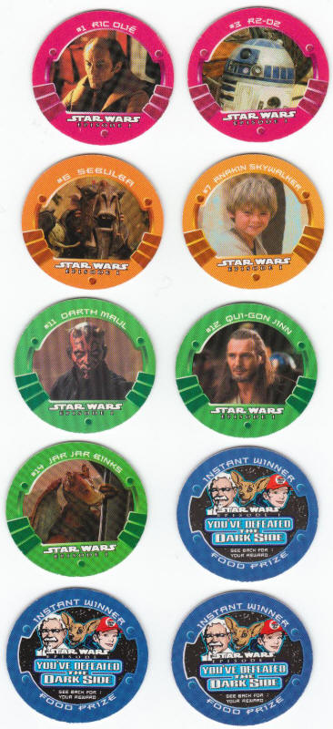 Star Wars Episode I Phantom Menace Defeat The Darkside Medallions